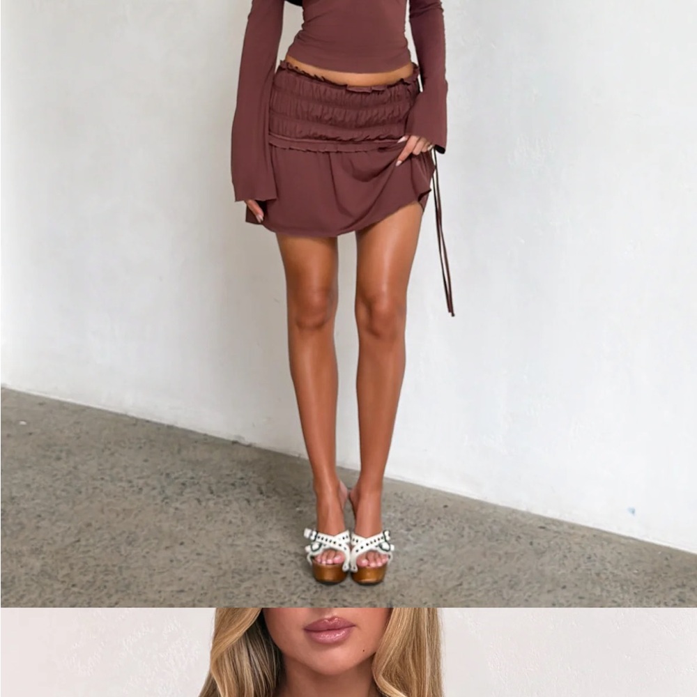 Denali mini skirt - chocolate brown